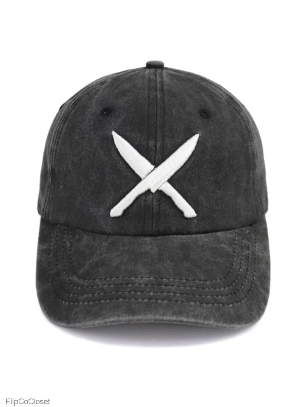 Funny Chef Baseball Cap with Crossed Knives Design - Novelty Adjustable Hat for